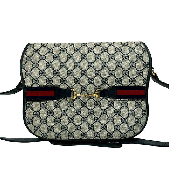 Gucci Handbags - Pre-Loved Gucci GG Supreme Horsebit Web Crossbody